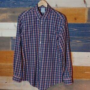 Brooks Brothers Regent Dress Shirt M red blue